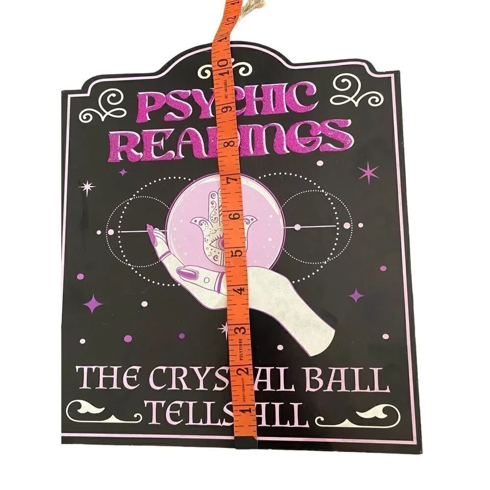 Spooky Hanging Home Sign Decor Halloween Decorations Goth Gothic Punk